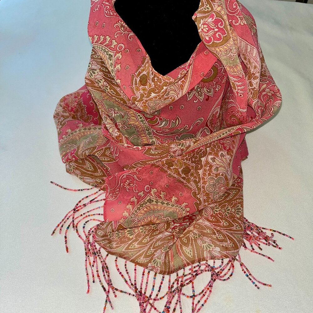 Beaded scarf/wrap